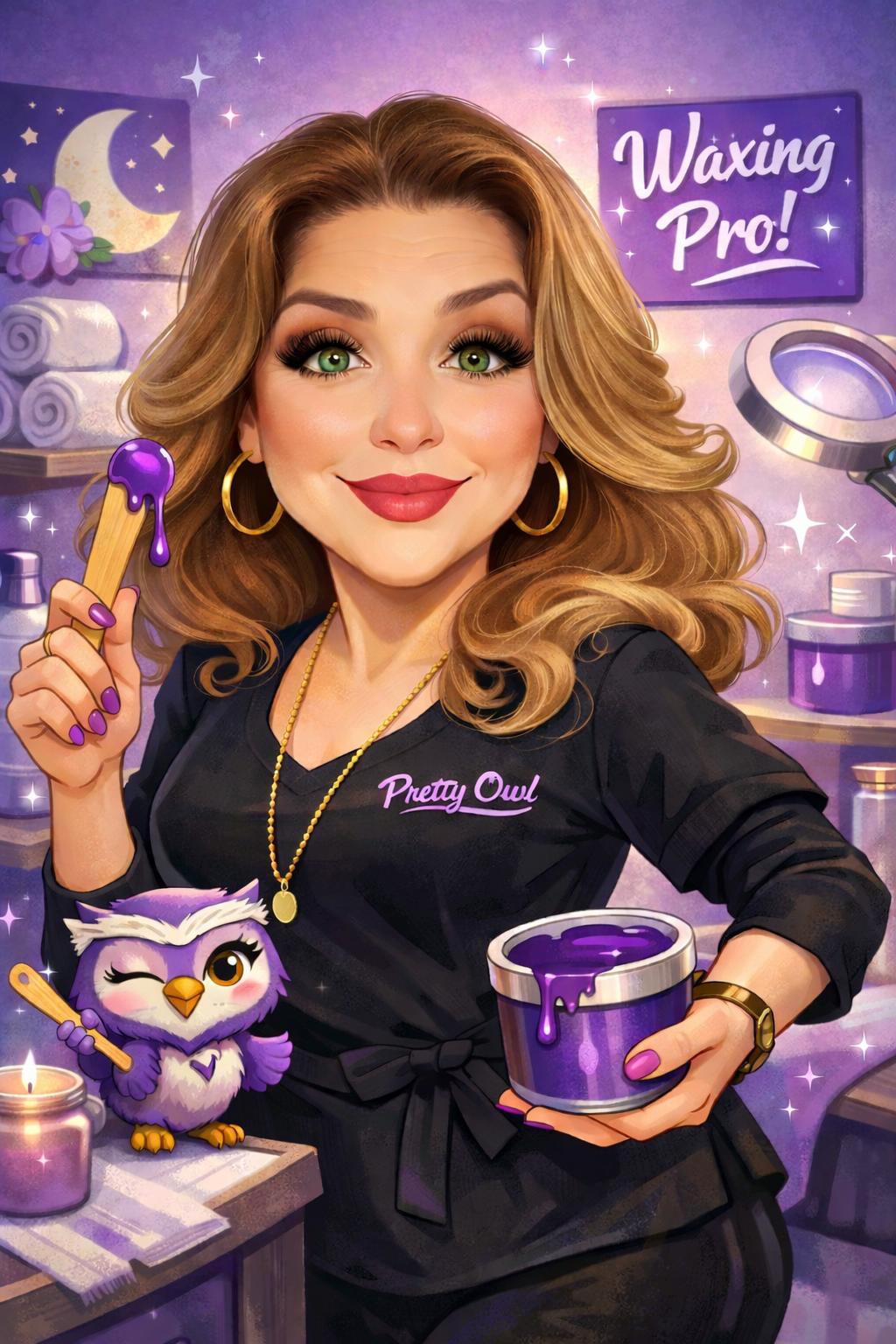 Vicky, Licensed Esthetician & Founder of Pretty Owl Waxing & Skin — serving Fontana CA
